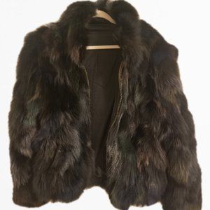 Elegant Vintage style Fashion 100% FOX FUR